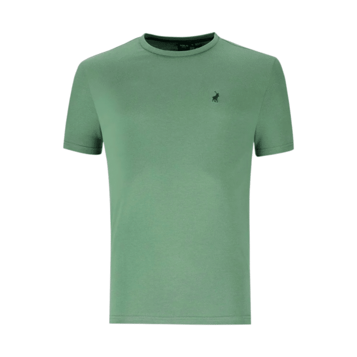 303 1EE | Stay effortlessly cool with the Polo Men’s Essential Crew Neck Short Sleeve Tee in Green. Crafted for comfort and versatility, this soft, breathable tee features a classic crew neck design and a flattering fit. Perfect for casual outings or layering, it’s a wardrobe staple for everyday wear.