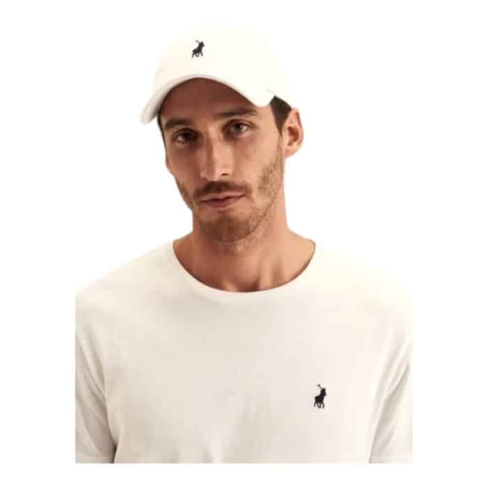 Polo Cap 6 Panel Classic Peak White