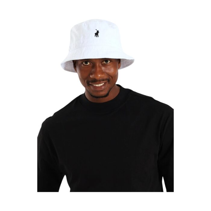 319 24 B | <p data-pm-slice="1 1 []">The Polo Sydney Twill Bucket Hat in White is a stylish and functional accessory crafted from premium cotton twill. Its breathable fabric ensures all-day comfort, while the classic bucket design with a gently sloping brim provides optimal sun protection. Featuring Polo’s signature embroidered logo, this hat combines timeless elegance with everyday practicality. Lightweight and easy to pack, it’s perfect for travel, outdoor adventures, or casual wear. Designed for a comfortable fit, it accommodates various head sizes while maintaining its structured shape. Simple to maintain, this durable hat remains a wardrobe staple for effortless sophistication.</p>  