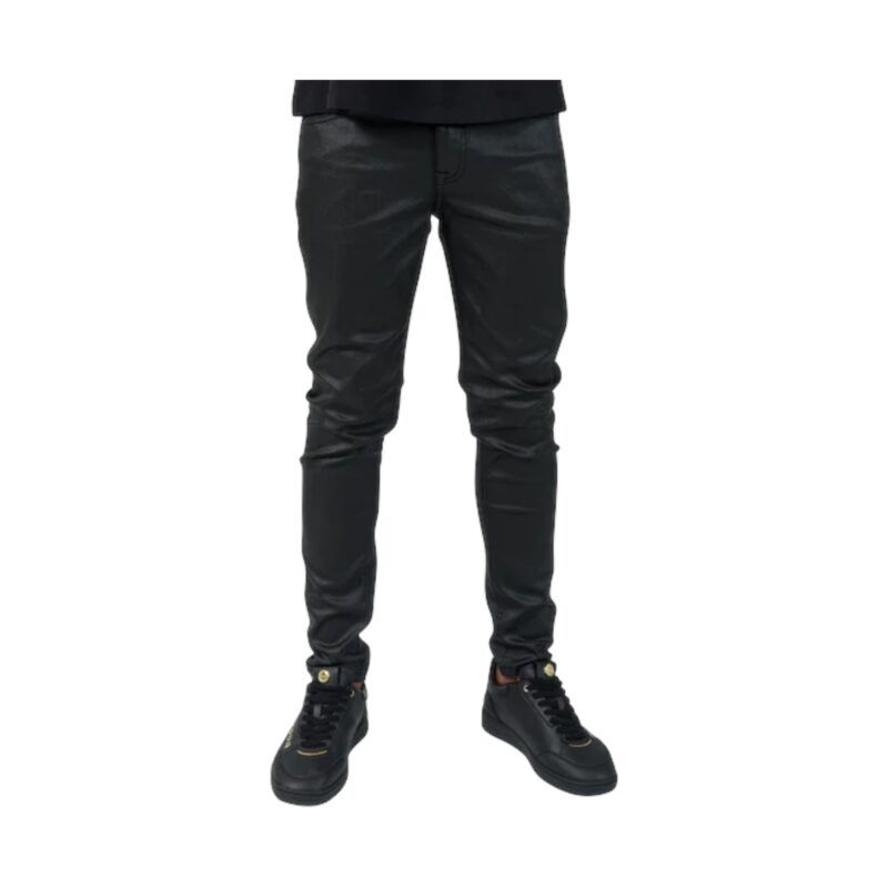 Rossimoda Lorenzo Waxed Jeans Black