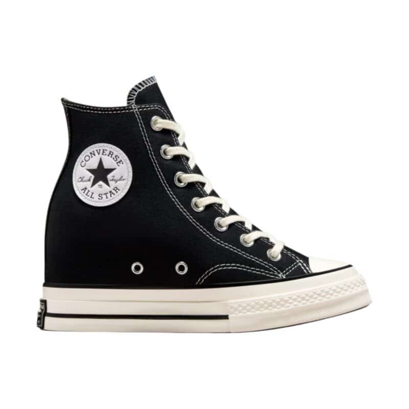 Converse Chuck 70 Wedge HI in Black/Egret/White